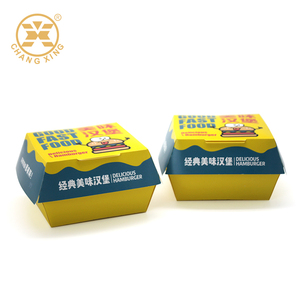 Boîte alimentaire pour hamburger, impression CMYK aux couleurs attrayantes, boîte à salade jetable pour vente au détail, boîte à emporter en carton <span class=keywords><strong>blanc</strong></span>, vente en gros OEM - Product Image 6