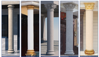 Colonne en pierre naturelle beige, style romain moderne, sur mesure haut de gamme pour usage hôtelier