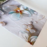 Tissu Textile de Qualité pour la Maison, Drap de Lit 100% Polyester Respirant, Teint et Imprimé Numérique 5D, Écologique, Fabriqué en Usine