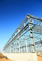 Structure en acier préfabriquée, système de construction modulaire haute résistance pour entrepôts industriels, ateliers, villas et stades