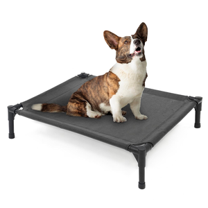 Cama Elevada para Perros con Marco de Acero Transpirable para Verano, de Alta Calidad, Lavable, Antideslizante, para Camping y Viajes al Aire Libre - Product Image 1