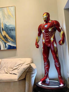 Marvel 1:1ไอรอนแมนไฟเบอร์กลาสฮัลค์ MK50เรืองแสง MK7ห้องนั่งเล่นโรงภาพยนตร์ของตกแต่งห้องแสดงผลขนาดใหญ่ของจีน - Product Image 1