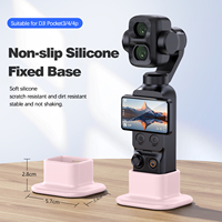 Support de bureau en silicone souple, base antidérapante et anti-rayures, compatible avec DJI Osmo Pocket 4P/4/3