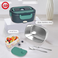 Hochwertige Portable 2-in-1 Elektrische Lunchboxen, Isoliert zum Warmhalten von Speisen für Auto, LKW, Zuhause und Büro, Beheizbarer Essensbehälter