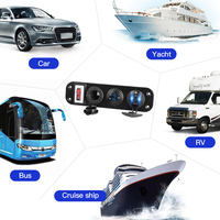 Panneau d'interrupteurs basculeurs marins authentiques pour bateau, avec port de charge rapide USB PD QC3.0 12V 24V, personnalisable en gros