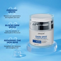 Acide hyaluronique de marque privée crème hydratante pour le visage éclaircit les imperfections et les taches brunes crème pour le visage