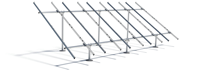 Aluminum Anodized Solar Panel Stand Ground Mount Racking System with High Wind & Snow Load Capacity