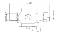 Parafoudre de type F 3 GHz 75 Ohms avec tube à gaz à décharge 90 V, protection contre les surtensions TV, parafoudre de type F femelle-femelle