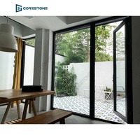 Porte extérieure en Aluminium, Double verre, pour Patio extérieur