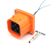 Connecteur fil-à-fil étanche LIZONE FHV601336TZ-06S01K 3 broches pour nouvelle énergie, fabriqué en Chine, IP67, prise femelle orange pour VE/batterie
