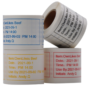Flexography Custom Design Writable Washable <strong>Water</strong> <strong>Soluble</strong> Stickers Safe Food Material Dissolvable <strong>Labels</strong> <strong>for</strong> Food Containers