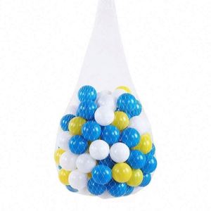 Pelotas de Plástico Azules, Blancas y Coloridas para Piscina de Juegos Infantil, Tipo Océano - Product Image 1