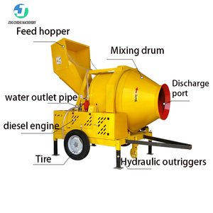 耐用型柴油自装载混凝土搅拌机自动升降料斗350/500L移动式水泥搅拌机 - Product Image 4