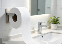 Papier toilette en rouleau jumbo, pâte de bois vierge, écologique, doux, absorbant, pour hôtel, toilettes publiques, ultra résistant