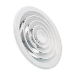 304ss Vòng Trần khuếch tán với van điều tiết điều chỉnh khối lượng không khí xả nhôm Vent khuếch tán cho xây dựng HVAC thông gió - Product Image 1