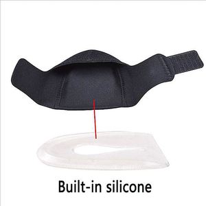 Silicone <b>Heel</b> Pads Shock Absorption Relieving Leg Pressure Adjustable Straps Prevent Slipping Insoles - Product Image 3