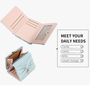 High Quality Waterproof PU Leather <b>Wallet</b> Custom High-end Multiple <b>Card</b> Slots Lady Purse Daily Use <b>Card</b> <b>Holder</b> Anti-theft <b>Wallet</b> - Product Image 6