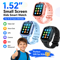 4G ve GPS takipli CE Kids Akıllı Saat, 1.52 inç Küçük Ekran, Görüntülü Arama, SOS Acil Durum Çocuk Telefonu Saati, Çocuklar için Hediye