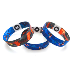 Bracelet élastique en polyester avec design personnalisé par sublimation, bracelet NFC - Product Image 3
