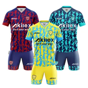 Factory wholesale cheap custom design high quality training and competition sets for football team soccer jersey sets