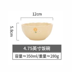 Assiette en céramique porcelaine pour restaurant fête <span class=keywords><strong>vaisselle</strong></span> en gros bol à soupe fleur jaune <span class=keywords><strong>vaisselle</strong></span> ensembles <span class=keywords><strong>6</strong></span> <span class=keywords><strong>personnes</strong></span> - Product Image 5