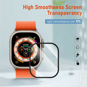 Aurey Chất lượng cao nhà máy 2.5D 9H chống vân tay với khay cài đặt cho đồng hồ thông minh kính cường lực cho đồng hồ táo siêu - Product Image 3