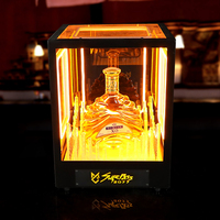 Présentateur de boissons de fête Cool Glorifier de bouteille acrylique élégante avec présentoir lumineux pour vin Champagne autres boissons