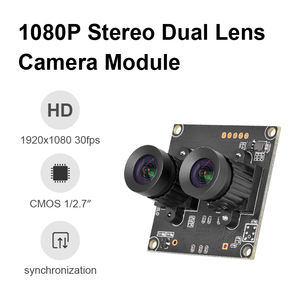 1080P FHD ống kính kép đồng bộ Ống nhòm mô-đun <span class=keywords><strong>Camera</strong></span> USB để phát hiện độ sâu nhận dạng khuôn mặt - Product Image 3