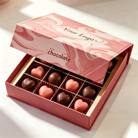 Vente en gros de boîtes de 12 ou 24 chocolats avec séparateurs, fermeture magnétique, boîtes cadeaux personnalisées, boîtes à chocolats vides pour mariage