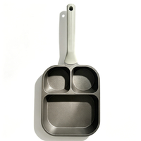 Poêle à œufs RAF R.2545 19x23cm 3-en-1 antiadhésive multi-sections, compatible électrique, gaz et induction, facile à nettoyer