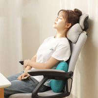 Oreiller de voyage gonflable compressible, coussin de bureau, oreiller carré gonflable, oreiller gonflable portable et pliable pour l'extérieur