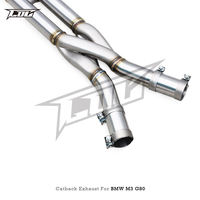 Tuyau intermédiaire sur mesure à longueur égale avec tuyau en Z pour BMW M3/M4 G80/G82 3.0T 2021-2024 en acier inoxydable – Système d'échappement automobile
