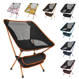 Виниловая сетчатая ткань из ПВХ, складной, с логотипом на заказ, лунный, легкий пляжный стул для пляжного кресла
