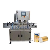 Machine automatique de capsulage de canettes entièrement automatique Deux pièces de scellage Machines à sceller les canettes métalliques de jus de boisson
