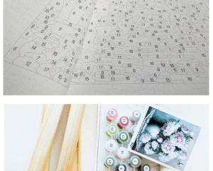 XIXI Fleurs en gros Peinture par numéros DIY Peinture acrylique Toile peinte à la main Carré/Rectangle Décoration murale pour la maison - Product Image 6