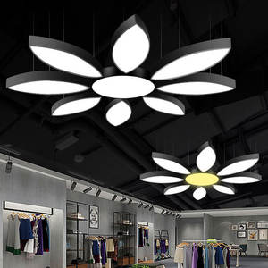 Lampe suspendue en fer plafonnier à led lustres suspendus noirs modernes et suspensions pour le bureau - Product Image 3