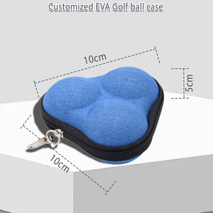 Étui à balles de golf en EVA à fermeture éclair sécurisée-Étui à balles de golf en EVA résistant à l'humidité et facile à nettoyer pour le voyage - Product Image 6