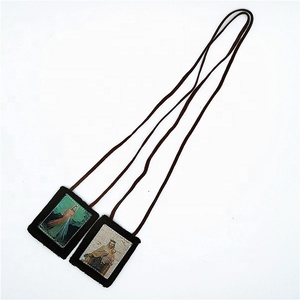 LAINE MARRON <span class=keywords><strong>DIVINE</strong></span> MISÉRICORDE OLAY MT CARMEL SCAPULAIRE PAR P8L04 catholique escapulaire Roasry - Product Image 6