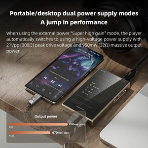 Reproductor de Música Portátil FiiO M21 con Android 13, Walkman MP3, 4 Chips DAC CS43198, Audio de Alta Resolución DSD LDAC, MP3 Profesional - Product Image 4