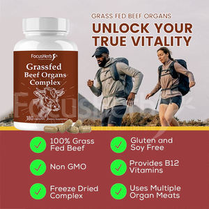 FocusHerb alta calidad hígado de res corazón hierba alimentado carne riñón mezcla cápsula - Product Image 3