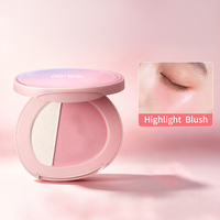 Palette de maquillage personnalisée OEM, marque privée, poudre blush changeante de couleur, rouge à lèvres, haute pigmentation, waterproof