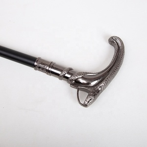 Aleación de aluminio Cobra-Head bastón de lujo <span class=keywords><strong>bastones</strong></span> decorativos bastón para caminar hombre elegante moda Vintage bastón - Product Image 6