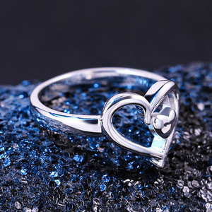 Anello a doppio cuore per donna, romantico, minimalista, da indossare tutti i giorni, accessorio regalo - Product Image 4