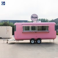 Rimorchio per Fast Food CAMPTRL, Cucina Mobile, Food Truck per Tacos, Carretto dei Gelati, Rimorchio per Catering Completamente Attrezzato