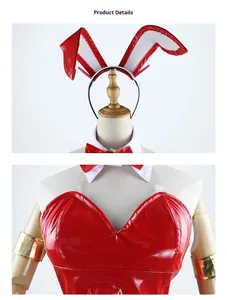 Costumes de <span class=keywords><strong>cosplay</strong></span> pour filles et enfants <span class=keywords><strong>DARLING</strong></span> in the FRANXX 02 <span class=keywords><strong>Zero</strong></span> <span class=keywords><strong>Two</strong></span>, combinaison de lapine, uniforme d'anime, Halloween, polyester, fête - Product Image 3