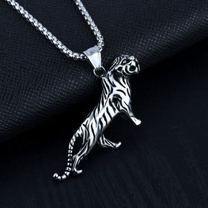 Collar con Colgante de Tigre Dominante para Hombre, Chapado en Oro sobre Plata, Estilo Hip Hop, para Fiesta de Compromiso - Product Image 6
