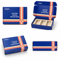 Boîte d'expédition personnalisée en carton ondulé E-Flute brillant avec insert à 3 fentes pour coffrets cadeaux de vêtements