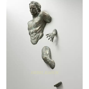 Decoração de casa moderna parede, arte de parede escultura de <span class=keywords><strong>metal</strong></span> 3d parede montado em <span class=keywords><strong>bronze</strong></span>