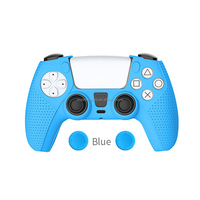 Housse de protection en silicone épais pur de haute qualité pour contrôleur de jeu PS5 Slim Pro coque de protection avec 2 capuchons de pouce