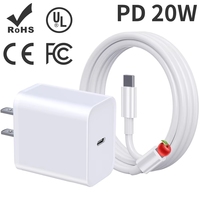 Chargeur PD20W/30W compatible avec le câble de données USB d'origine de type C pour la charge rapide du téléphone 16